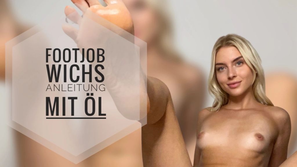 Lia Engel - FOOTJOB Wichsanleitung mit Öl!